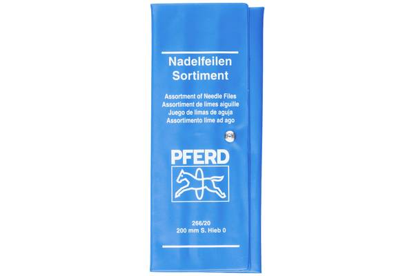 PFERD TOOLS 12706102 PFERD TOOLS Präzisions-Nadelfeilen-Set 12-tlg. in Rolltasche 200mm Schweizer Hieb 0, grob  Länge 200 mm 1 Set