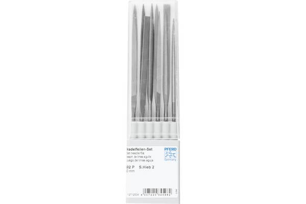 PFERD TOOLS 12712004 PFERD TOOLS Präzisions-Nadelfeilen-Set 12-tlg. in Kunststoffbox 140mm Schweizer Hieb 2, mittel-fein  Länge 140 mm 1 Set