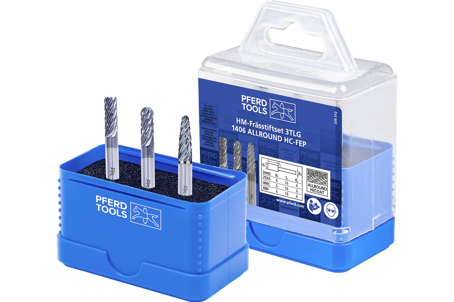 PFERD TOOLS 21901405 Frässtift-Set Schaftdurchmesser 6mm