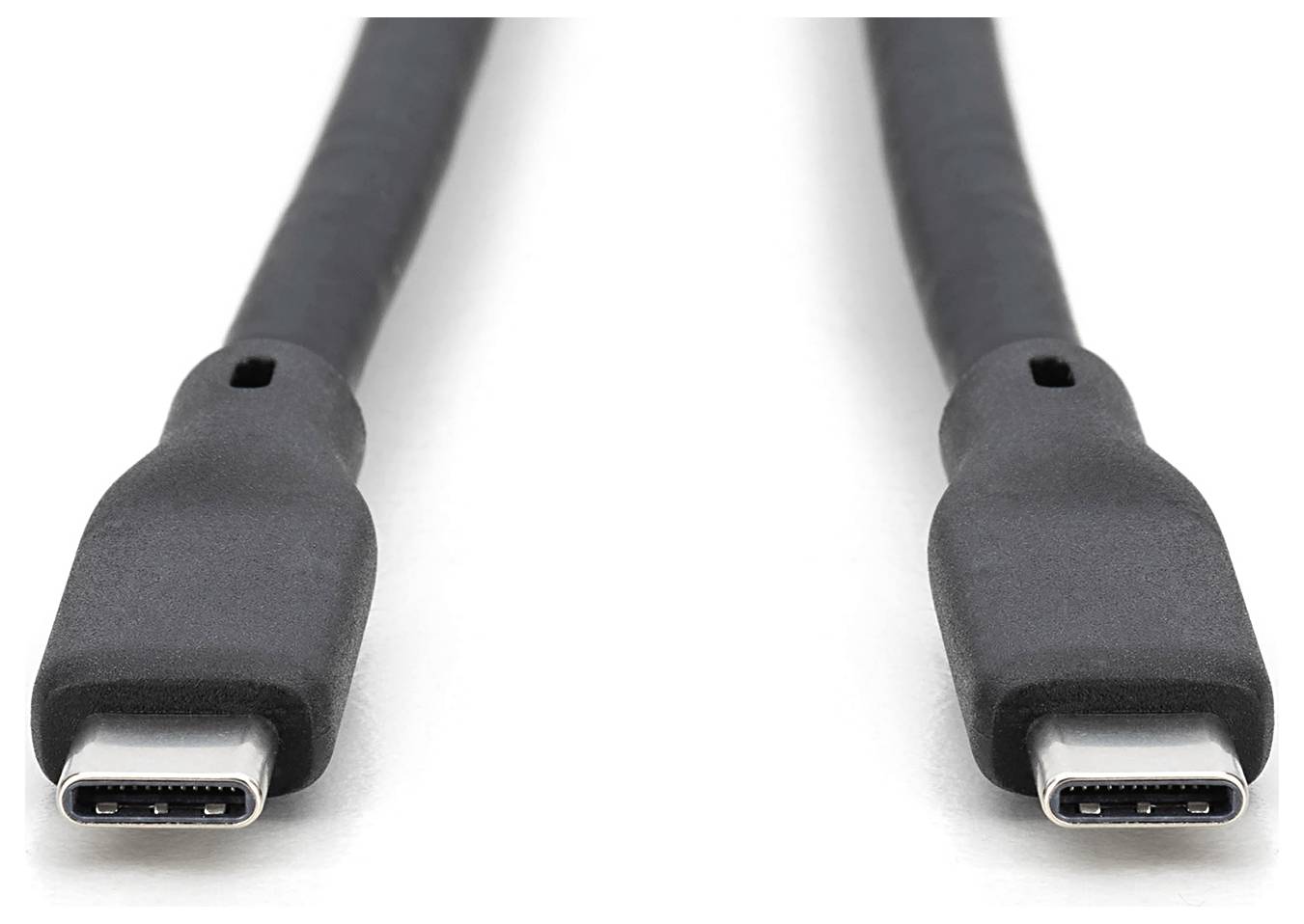 Digitus USB-C® Kabel USB4® USB-C®, USB-C® Stecker 1 m Schwarz 16K UHD, 10K UHD, 8K UHD, 4K UHD, mit Knickschutztülle, Si-12