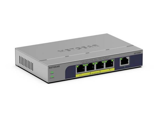 NETGEAR GS105P-300EUS GS105P Netzwerk Switch RJ45   PoE-Funktion