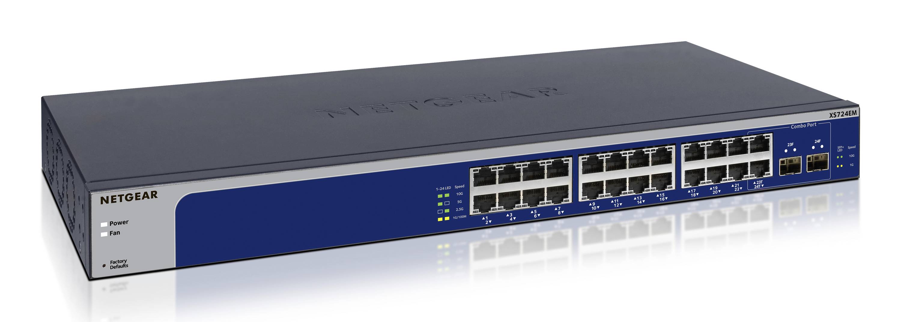 NETGEAR XS724EM-200EUS Easy Smart XS724EM Netzwerk Switch RJ45/SFP+ 24 Port 480 GBit/s-0