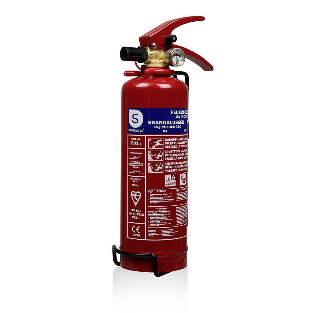 Smartwares ABC 10.018.56 Pulverfeuerlöscher Brandklasse: A, B, C Inhalt 1 St.-0