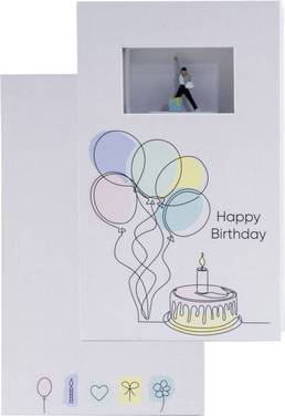 NOCH   Geschenkbox „Happy Birthday”  handbemalt
