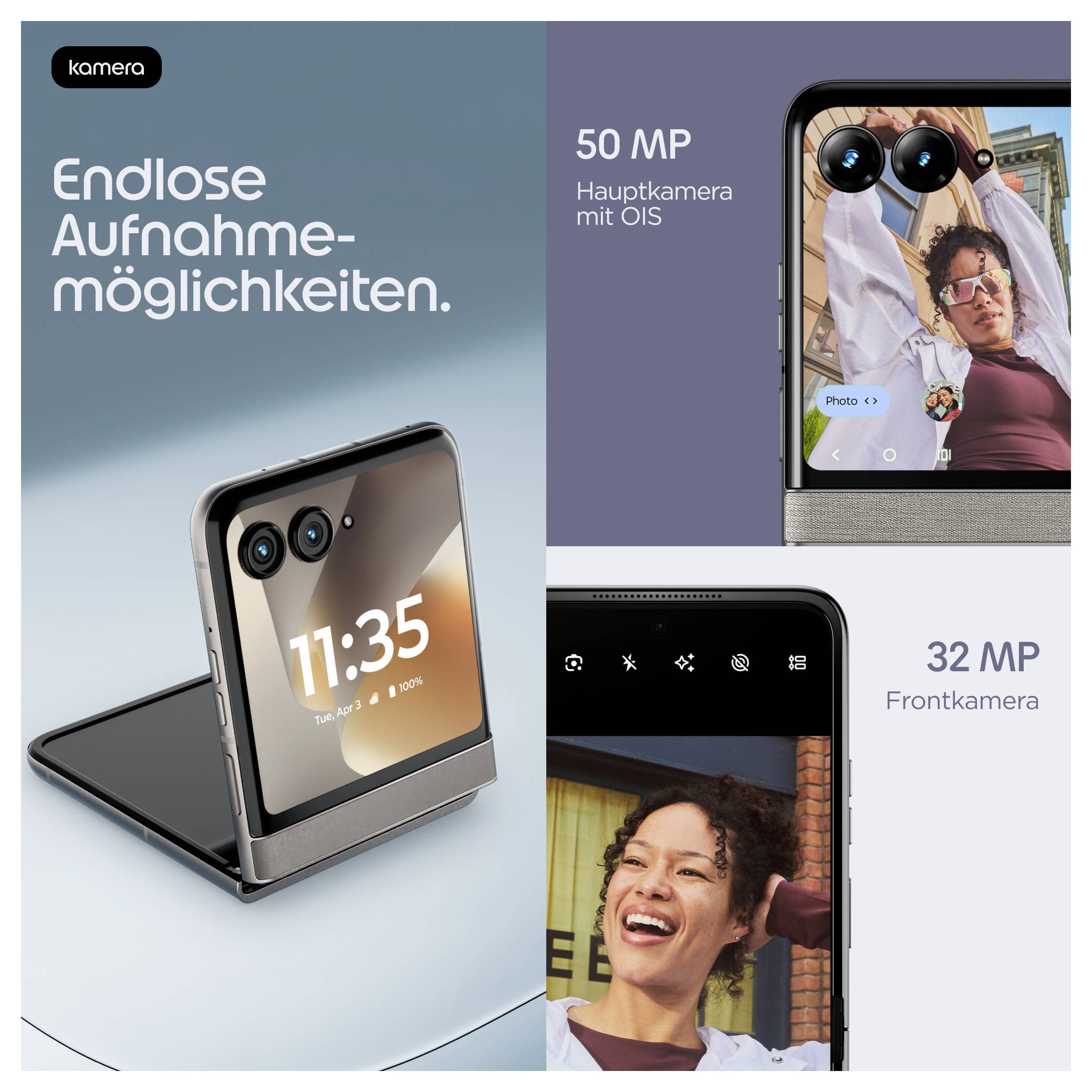 Motorola razr 70 256 GB Stein EEK A (A - G) 17.5 cm (6.9 Zoll) Smartphone-16