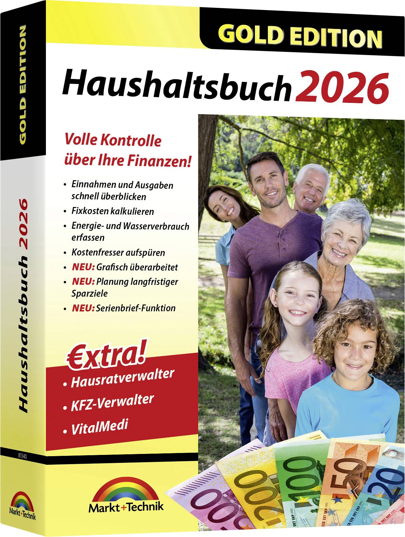 Markt & Technik 81602 Haushaltsbuch 2026 Windows Haushaltsbuch