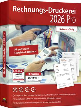 Markt & Technik Rechnungsdruckerei 2026 PRO  Windows Kaufmännische Software