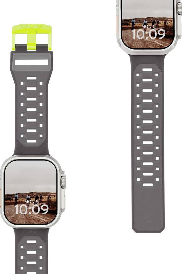 Urban Armor Gear Civilian Strap 42 mm, 44 mm, 45 mm, 46 mm, 49 mm Smoke, Neon Watch Ultra