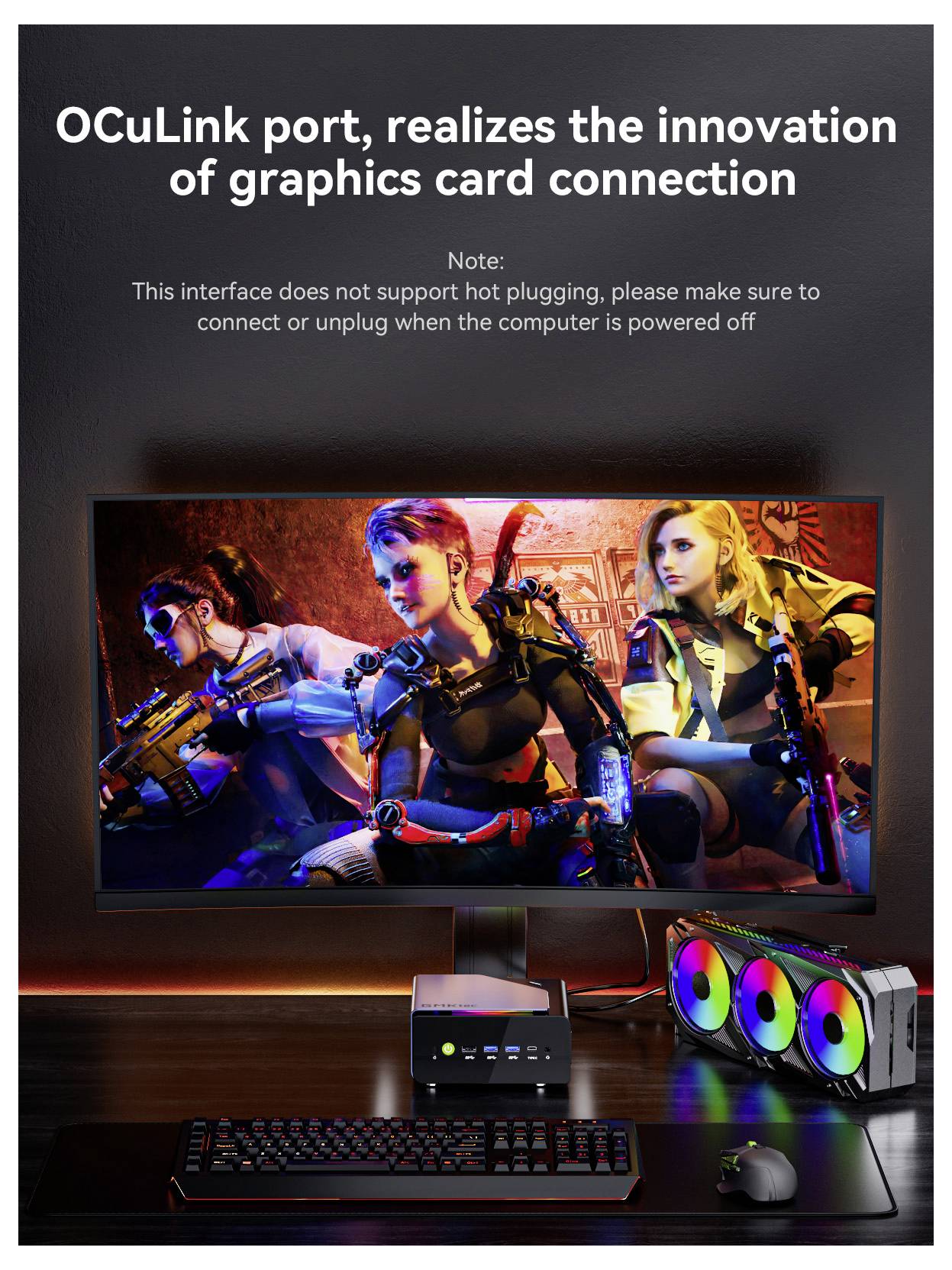 GMKtec Mini PC K12-1 AMD Ryzen 7 H 255 AMD Ryzen 7 H 255 4.9 GHz 32 GB RAM 1 TB SSD AMD Radeon™ 780M Win 11 Pro K12-1-16