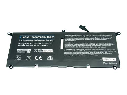 ipc-computer Notebook-Akku Akku DXGH8 Replace 7.60 V 6300 mAh IPC-Computer