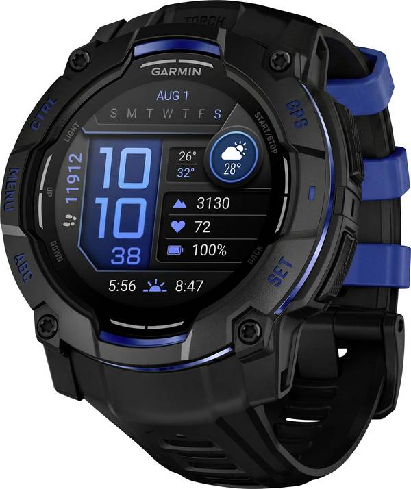 Garmin Instinct® 3 Smartwatch   Schwarz, Blau