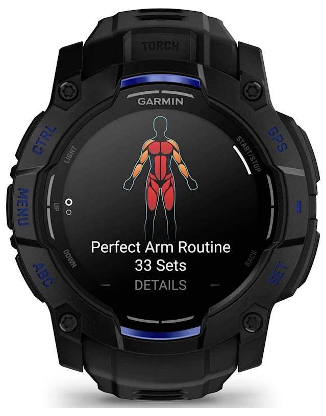 Garmin Instinct® 3 Smartwatch Schwarz, Blau-6