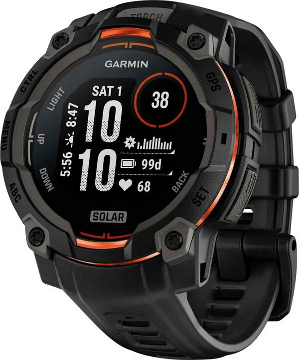 Garmin Instinct® 3 SOLAR Smartwatch Schwarz