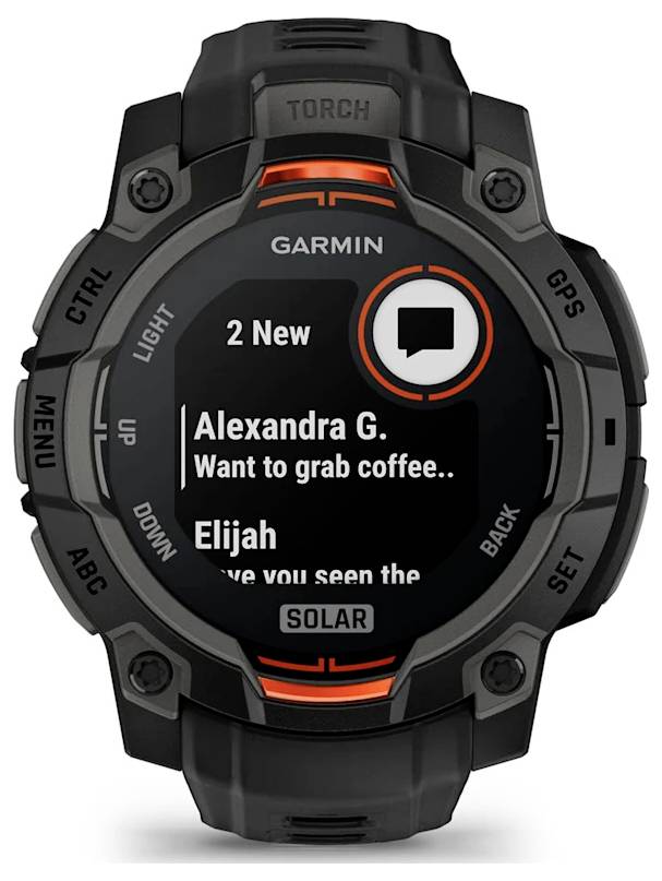 Garmin Instinct® 3 SOLAR Smartwatch Schwarz-4