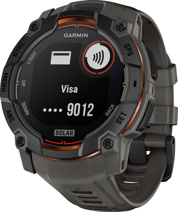 Garmin Instinct® 3 SOLAR Smartwatch Anthrazit