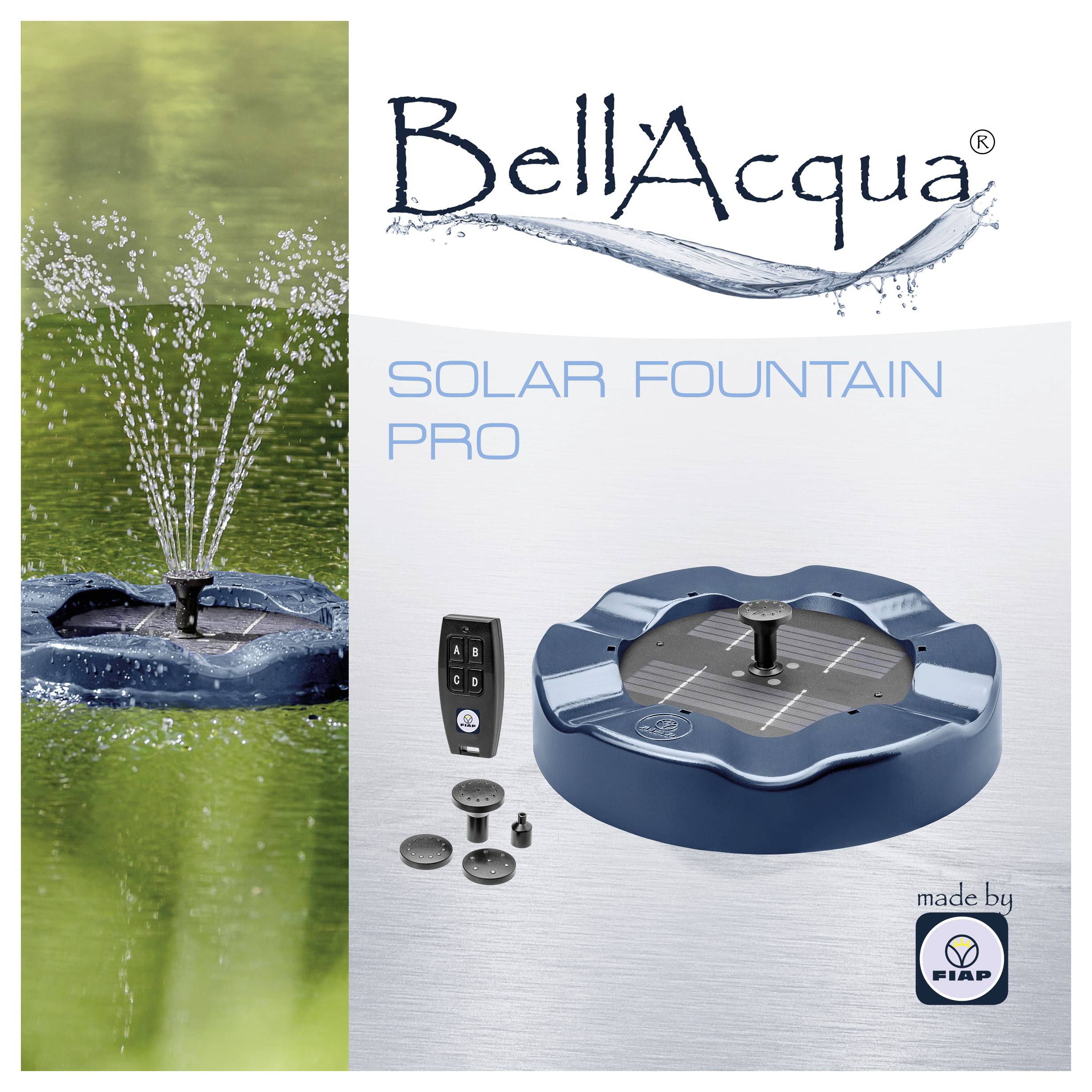 FIAP 3001 Bell´Acqua® SOLAR FOUNTAIN PRO Schwimmende Solarteichpumpe-1