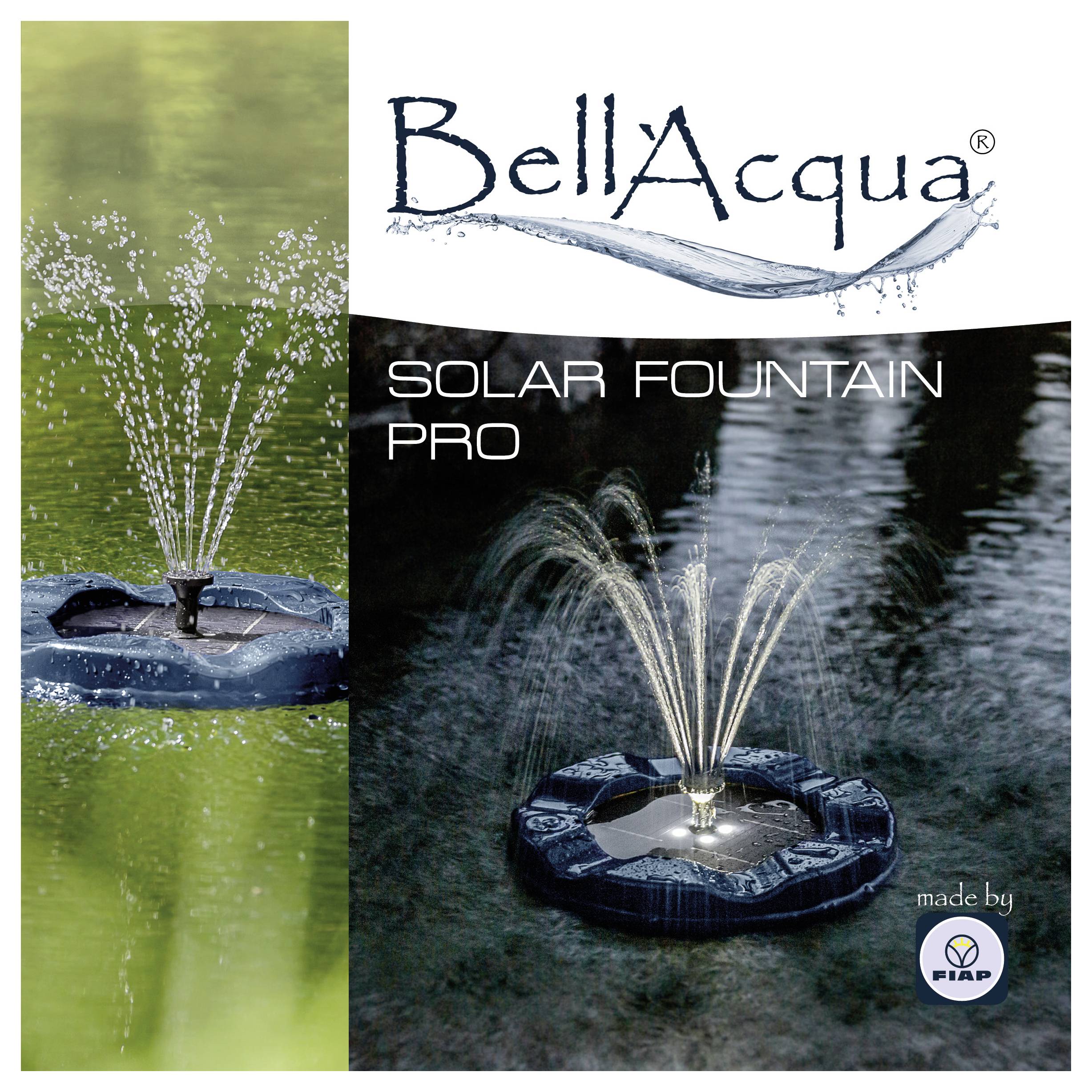 FIAP 3001 Bell´Acqua® SOLAR FOUNTAIN PRO Schwimmende Solarteichpumpe-10