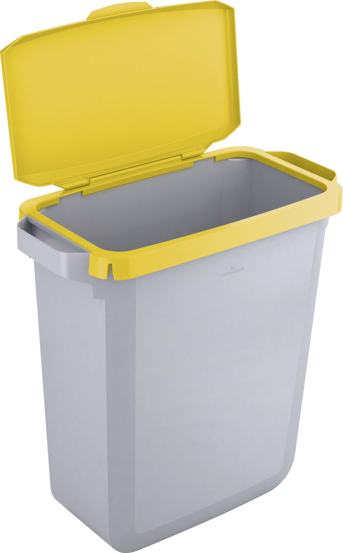 Durable DURABIN VEH2022009 Mülleimer 60 l Kunststoff Grau, Gelb 1 St.