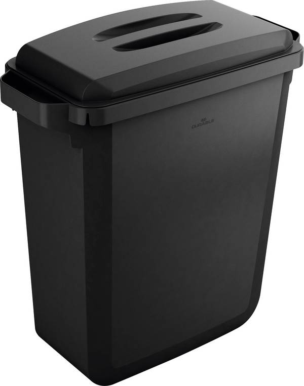 Abfalleimer DURABIN ECO VEH2022051 +Deckel 60l schwarz