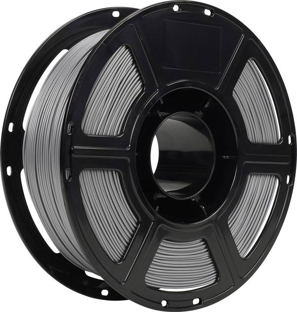 Renkforce RF-7552012  Filament PLA Pro hitzebeständig, flexibel, hohe Zugfestigkeit 1.75 mm 1 kg Silber-Grau  1 St.