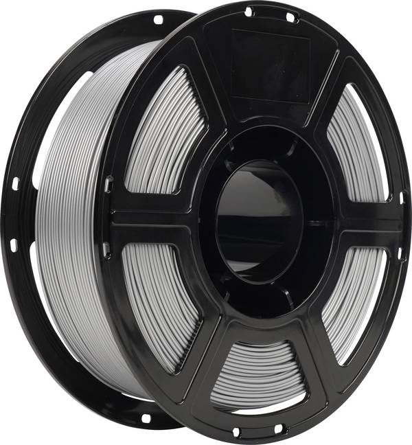 Renkforce RF-7552026  Filament PETG flexibel, hitzebeständig, hohe Zugfestigkeit 1.75 mm 1 kg Silver  1 St.