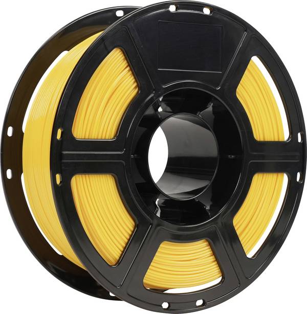 Renkforce RF-7552028  Filament PETG flexibel, hitzebeständig, hohe Zugfestigkeit 1.75 mm 1 kg Gelb  1 St.