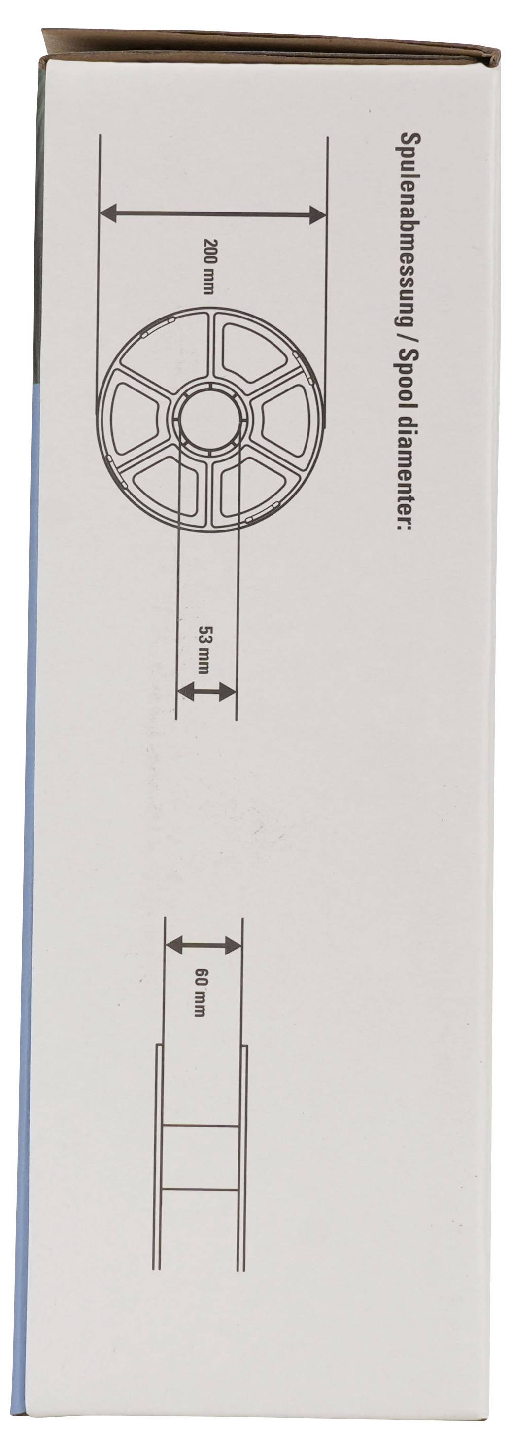 Renkforce RF-7552268 Filament PETG, Tough PLA hitzebeständig, flexibel 1.75 mm 1 kg Blau, Durchsichtig 1 St.-8