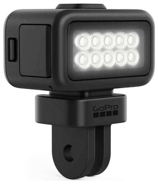 Schwarze rechteckige GoPro-montierte LED-Leuchte mit acht vorderen Glühbirnen