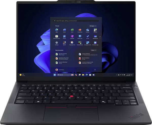 Lenovo Notebook ThinkPad E14 Gen 8  35.6 cm (14 Zoll) WUXGA AMD Ryzen AI 7 345 16 GB RAM  512 GB SSD Deutsch, QWERTZ AMD AMD Radeon™ 820M Graphics     Schwarz  21Y2006XGE