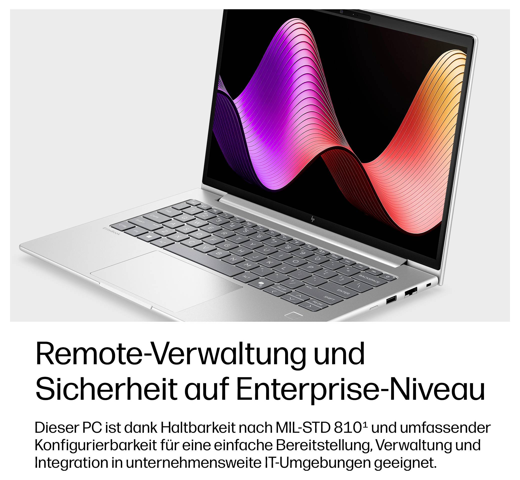 HP Notebook EliteBook 6 G2i 35.6 cm (14 Zoll) WUXGA 325 16 GB RAM 512 GB SSD Deutsch, QWERTZ Intel Intel-Grafik Silber E-7