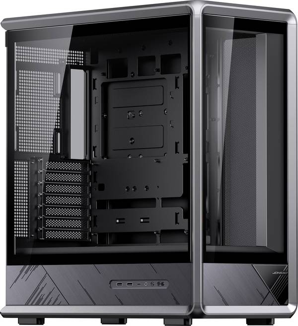 Jonsbo D401 Midi-Tower PC-Gehäuse Schwarz Seitenfenster
