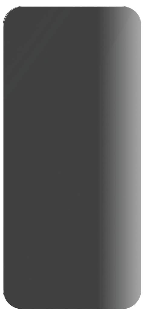 Leeres dunkelgraues Panel mit abgerundeten Ecken oder Platzhaltersymbol ohne Text oder andere sichtbare Inhalte.