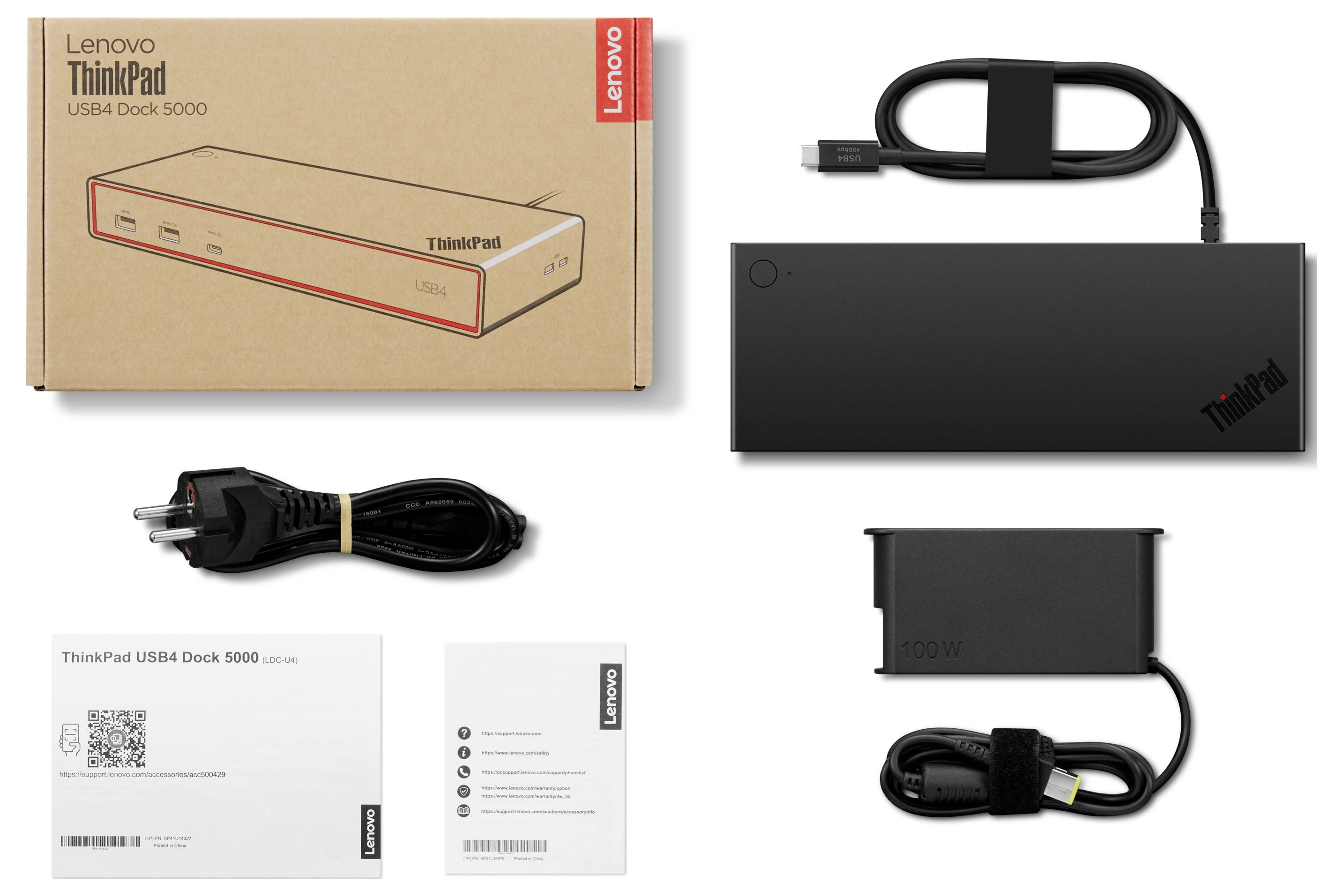Lenovo Thunderbolt™ 4 Dockingstation ThinkPad USB4 Dock 5000 inkl. Ladefunktion, USB-C® Power Delivery-13