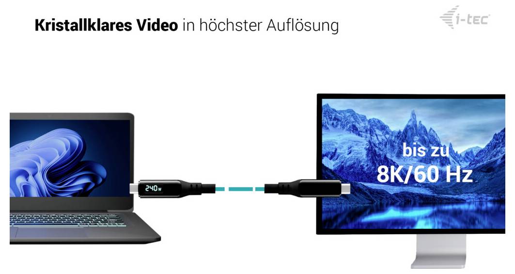 i-tec Thunderbolt™-Kabel 1.5 m Schwarz TB4CBL150CMPRO-6