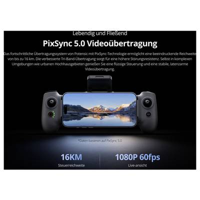 Potensic ATOM 3 Standard Kit Quadrocopter RtF Kameraflug, GPS-Funktion Grau-12