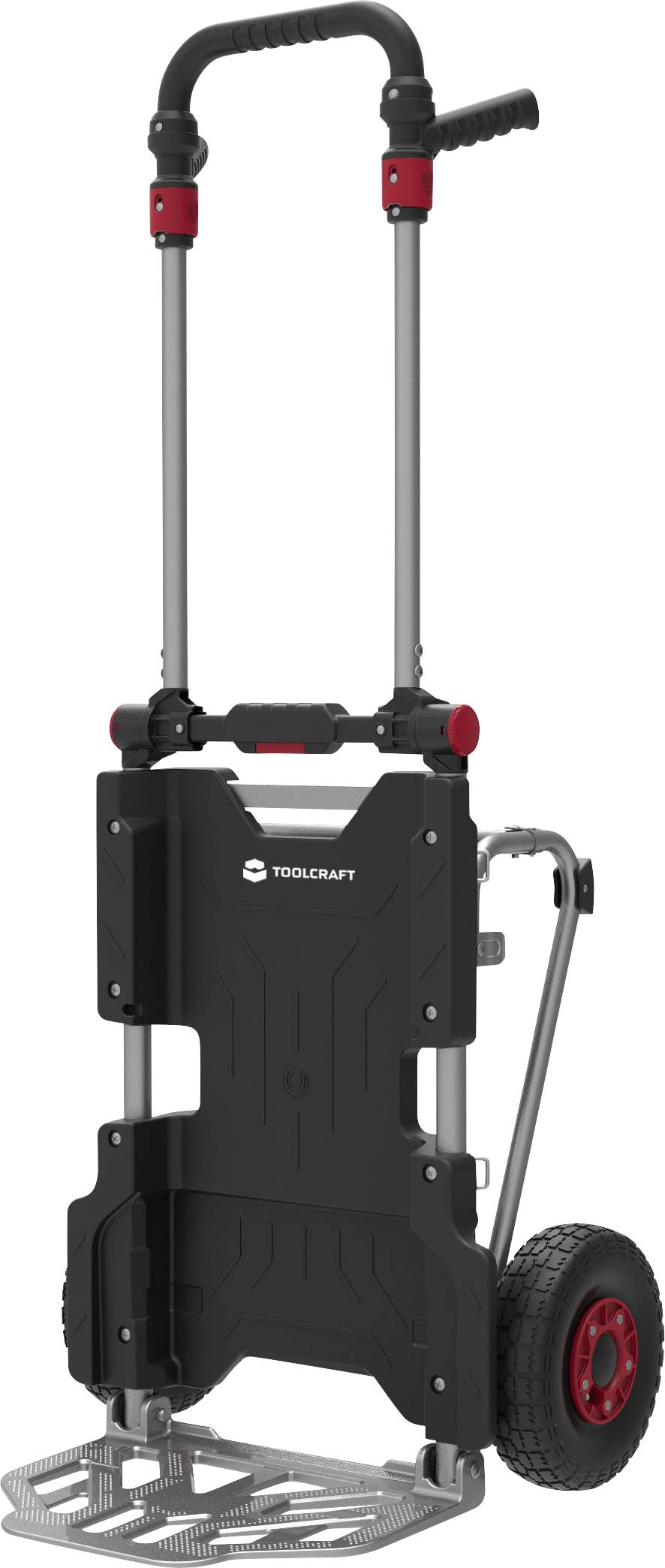 TOOLCRAFT TO-11334885 Sackkarre Feststeller, klappbar Aluminium, Eisen, PP, TPR Traglast (max.): 200 kg