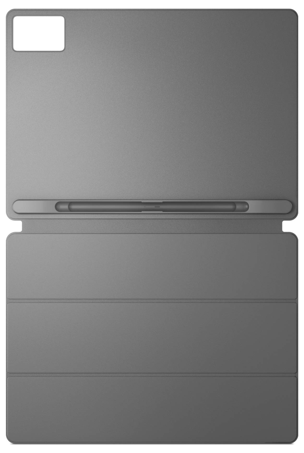 Schwarzer Touchscreen-Stylus mit strukturierter Spitze und spitzem Ende, diagonal auf weißem Hintergrund dargestellt.