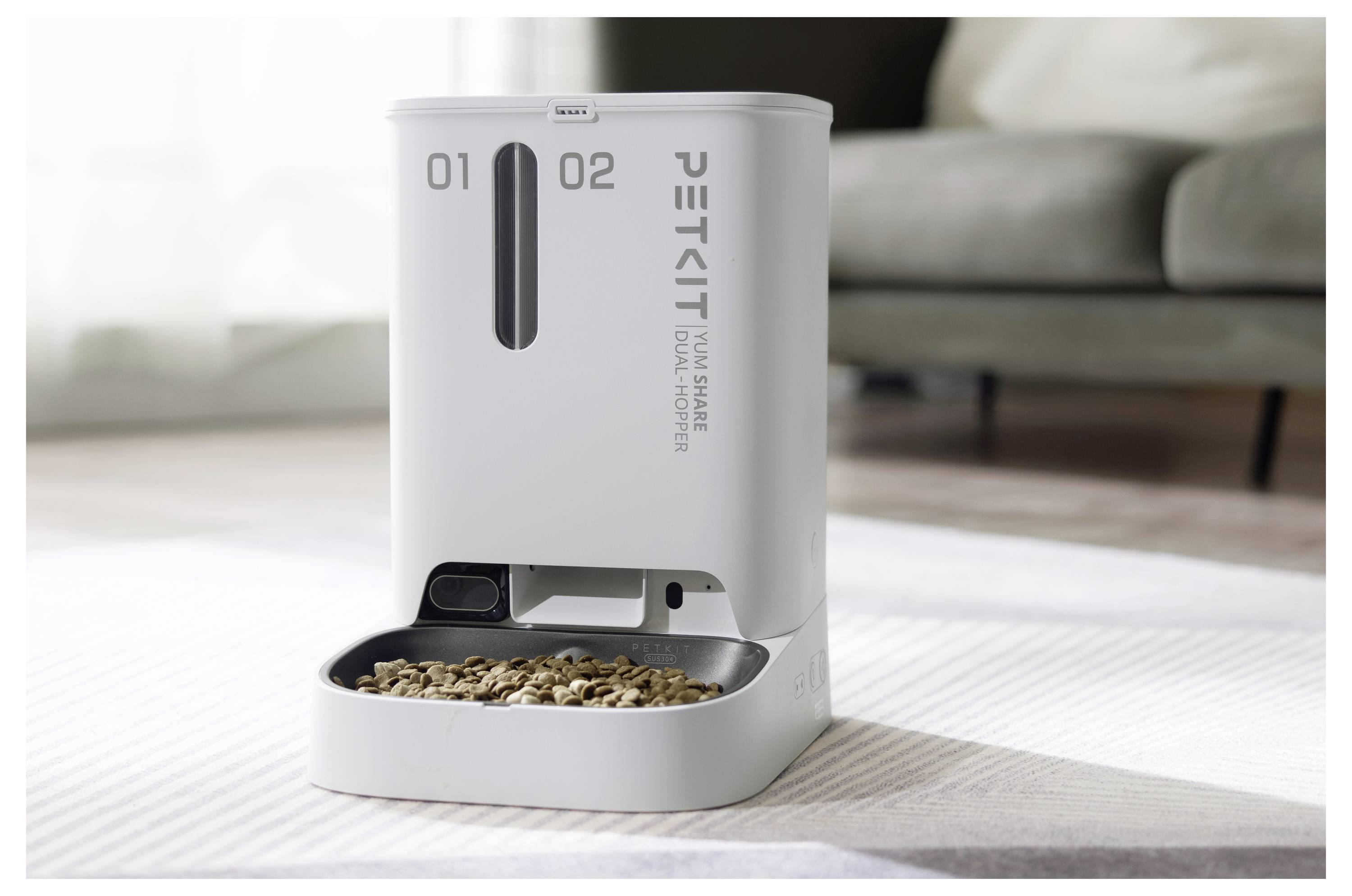 Petkit YumShare Dual-Hopper Futterautomat Weiß 1 St.-4
