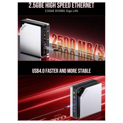 GMKtec Workstation Mini PC, KI-Supercomputer EVO-X2-2 AMD Ryzen AI Max+ 395 128+2TB DDR5X AMD Ryzen AI Max+ 395 5.1 GHz -11