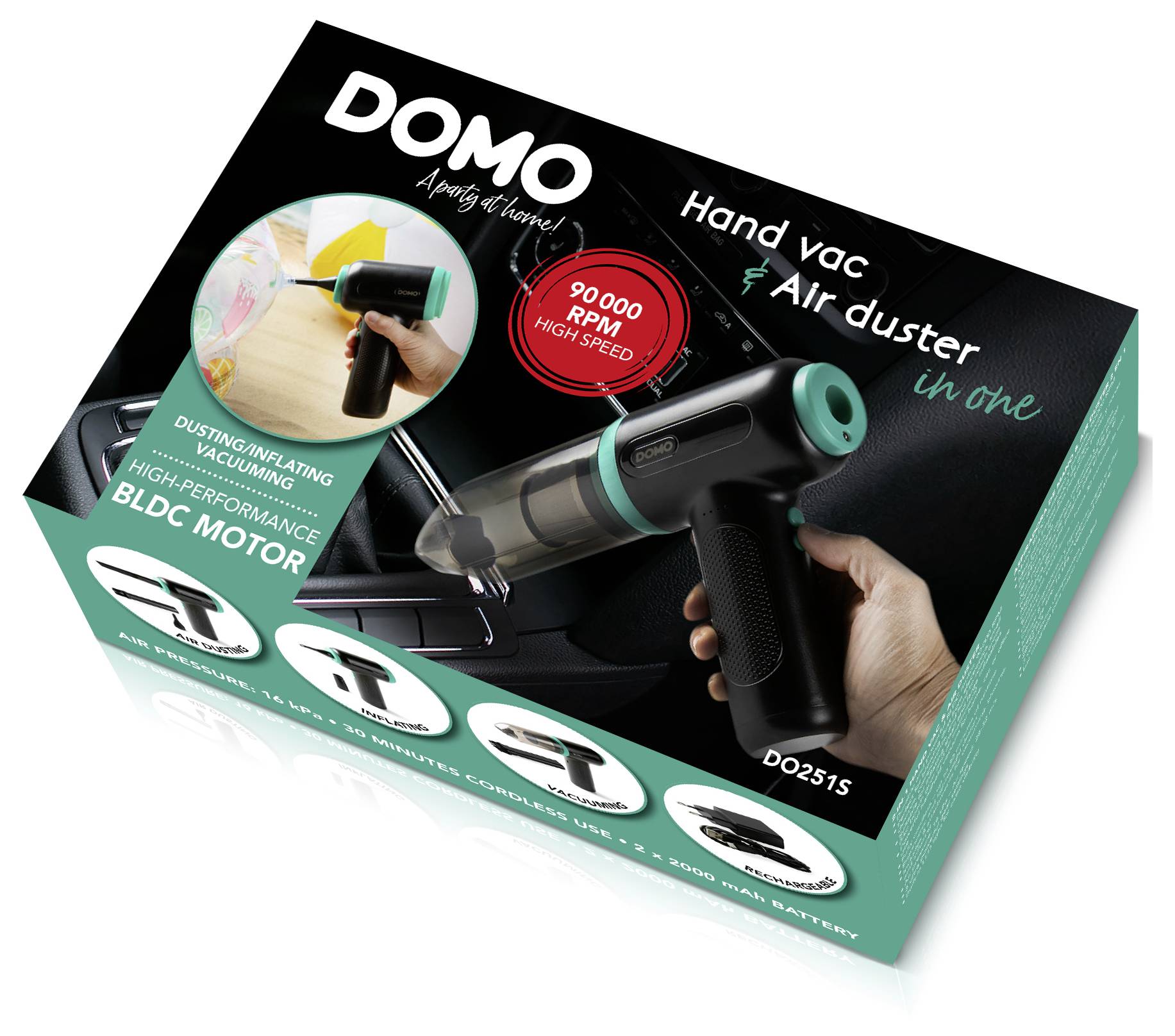 DOMO DO251S Akku-Handstaubsauger 7.2 V 70 W Beutellos-18