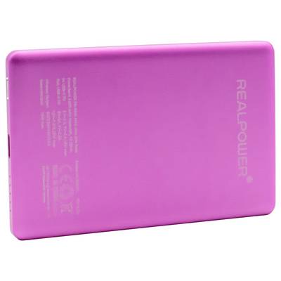 RealPower Powerbank 5.000 mAh USB PD, Qi Wireless Charging, Magsafe USB-C® PD Rose-1