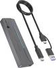 ICY BOX IB-1826MCL-CU31 M.2 SSD-Gehäuse USB-C® 10 GBit/s M.2 PCIe NVMe, M.2 SATA 2230, 2242, 2260, 2280 61188