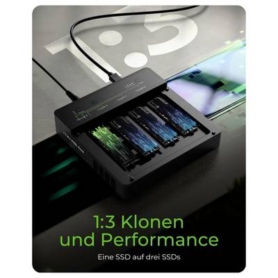 ICY BOX IB-4013MCL-C4 USB-C® (USB4®) M.2 PCIe NVMe Klonstation mit Clone-Funktion-2