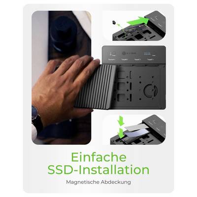 ICY BOX IB-4013MCL-C4 USB-C® (USB4®) M.2 PCIe NVMe Klonstation mit Clone-Funktion-3