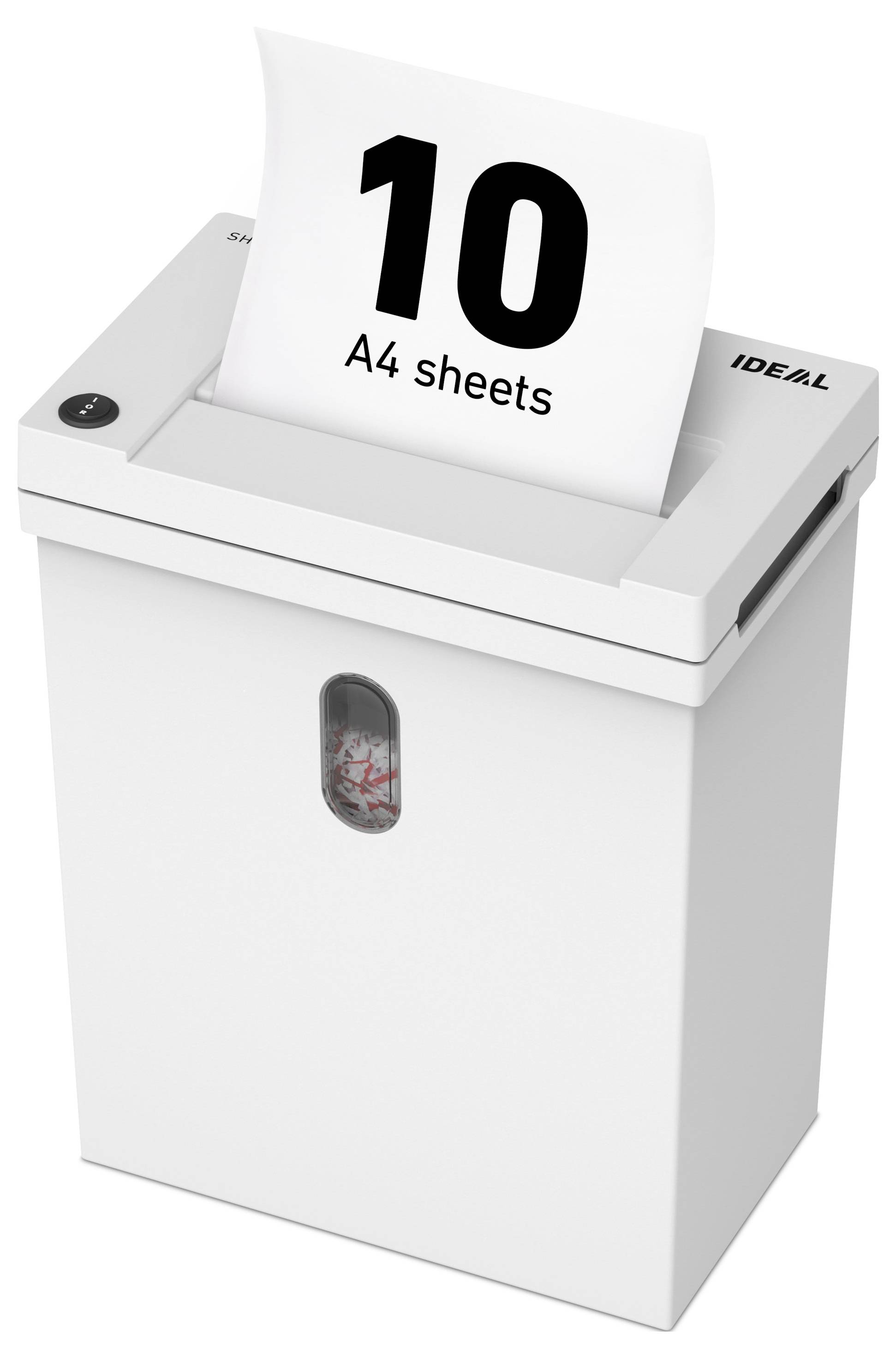 Krug & Priester IDEAL SHREDCAT 8100 Aktenvernichter 10 Blatt Partikelschnitt 5 x 30 mm P-4 20 l Vernichtet auch Büroklam-13