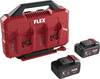 Flex 534911 Stack Pack + 2x 5 Ah Werkzeug-Akku und Ladegerät 18 V 5 Ah