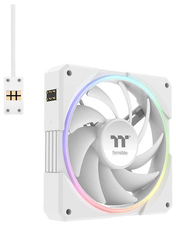 Thermaltake TS120 EX RGB White 3Pack Fan White PC-Gehäuse-Lüfter Weiß (B x H x T) 120 x 120 x 25 mm-3