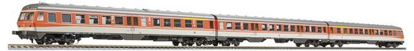Liliput L133168 H0 Dieseltriebw. BR 614/914 blutorange/kieselgrau 3-tlg. Umbau DB AG