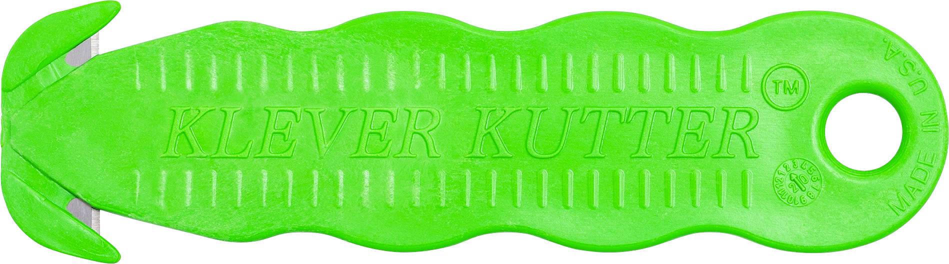KLEVER KCJ-1XSS Kutter Sicherheitsmesser Grün, 10 St.