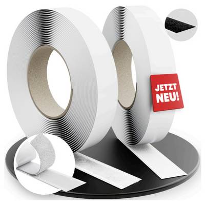 Label the Cable LTC EASY TAPE STRAP Klettband (L x B) 8 m x 20 mm Weiß 8 m-0